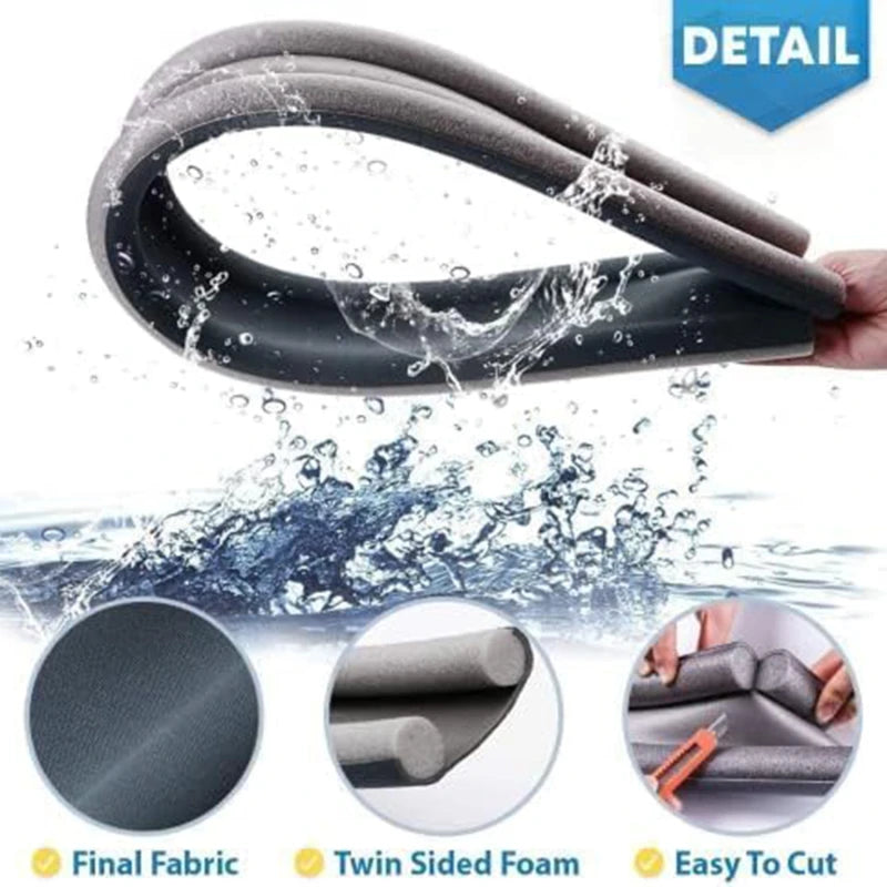 Adjustable Door Bottom Seal Strip Weather Strip Under Door Draft Stopper Thicker Anti-Cold Gap Blocker Sealing Weather Strip