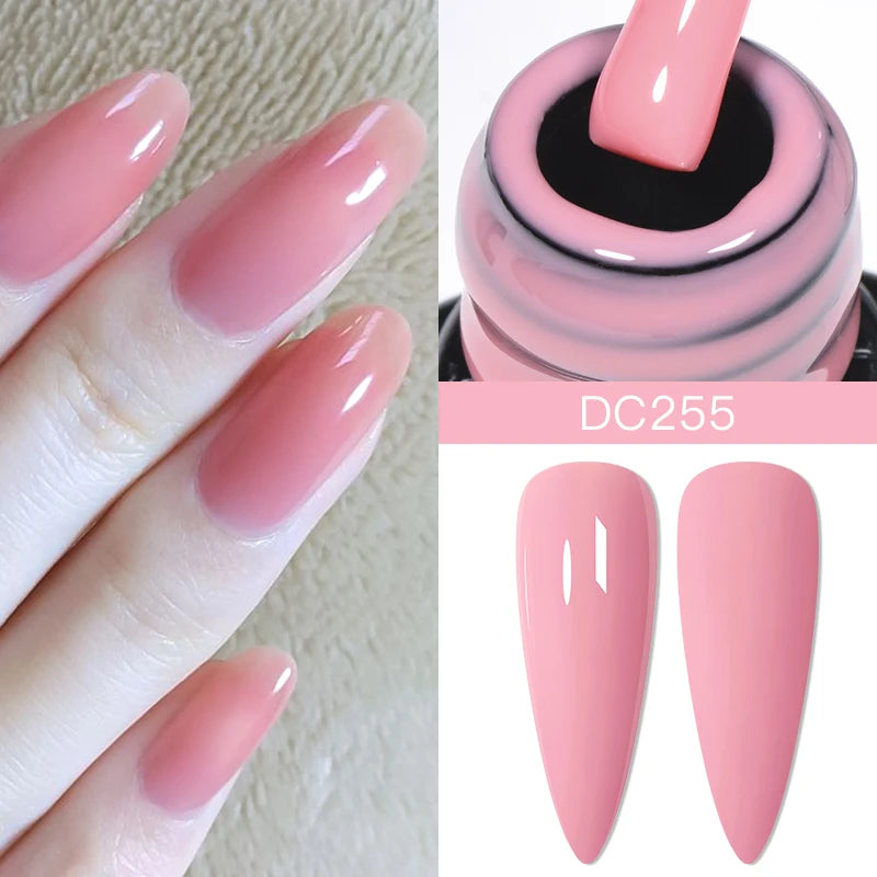 Mtssii 7ml Nude Rubber Base Gel Jelly Pink Transparent Color Gel Nail Polish Nail 2 In 1 Function Art Gel Varnish Soak Off Nails