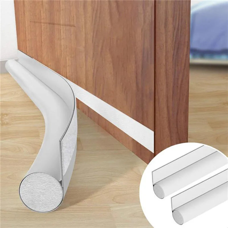 Adjustable Door Bottom Seal Strip Weather Strip Under Door Draft Stopper Thicker Anti-Cold Gap Blocker Sealing Weather Strip