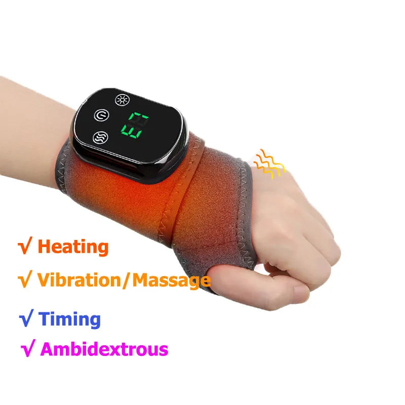 Wireless Neck Heating Pad Electric Vibration Massage Heated Neck Wrap for Neck & Shoulder Rechargeable Neck Warmer Portable