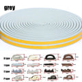 5m/10m Weather Stripping Door Seal Strip Type D Self-adhesive Draft Stopper Tape Window Insulation Noise Rubber Sealing Strip
