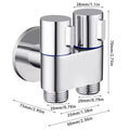 Toilet cleaning gun set one inlet and two outlet angle valve booster gun bathroom accessories faucet extender