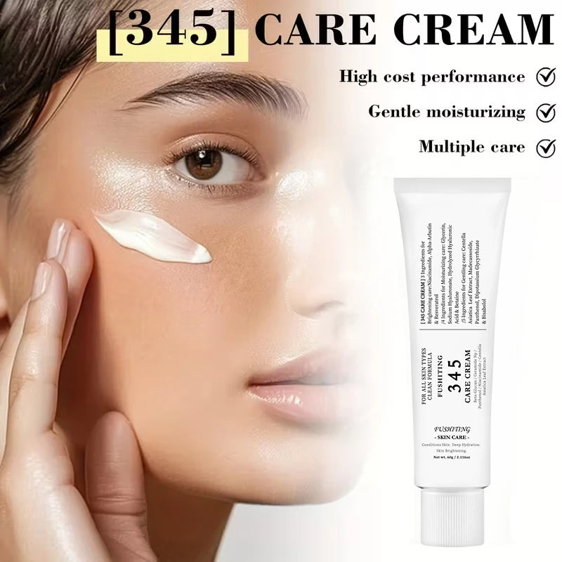 345 Series Skincare Products Eye Cream & Serum & Face Cream Set Effective Lifting Hydrates And Moisturizes, Repairs Dark Circles