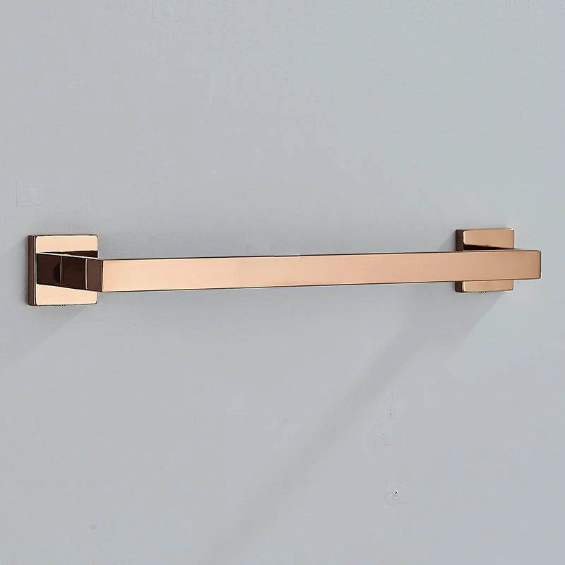 Rose Golden Accessories Set Wall-mounted Stainless Steel Clothes Hook Toilet Paper Holder Towel Bar Bathroom Hardware