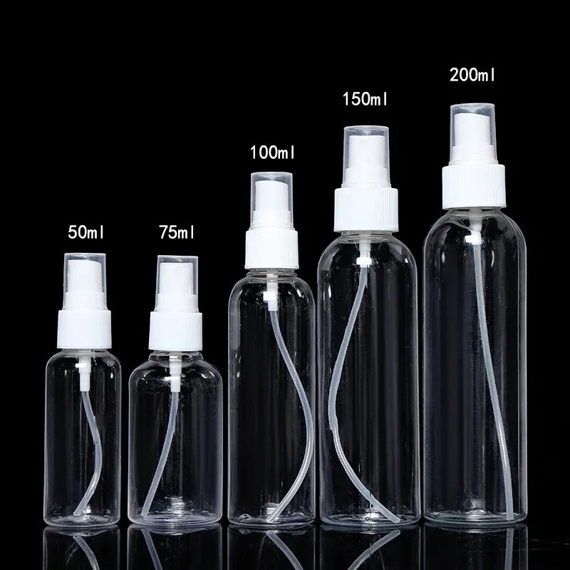 10ml/20ml/50ml/100ml/150ml/250ml Portable Clear Plastic Spray Bottle Handheld Plant Sprinkler Garden Supplies Watering Sprayer