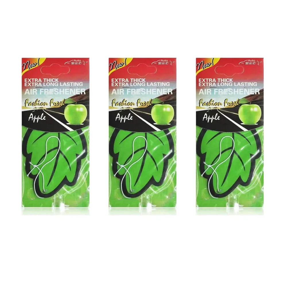 3/6/10Pcs Car Air Freshener Natural ScentedTea Paper Auto Hanging Vanilla Perfume Fragrance Leaf Shape Car Accessories Indoor