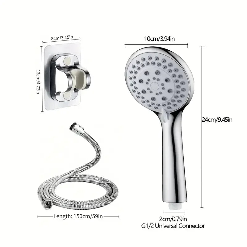 Bathroom Sprayer Shower Jetting Shower Head Water Saving Handheld Adjustable 5 Modes SPA Shower Bath Head Bathroom Accessories