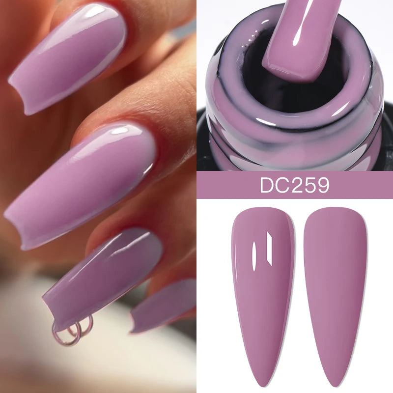 Mtssii 7ml Nude Rubber Base Gel Jelly Pink Transparent Color Gel Nail Polish Nail 2 In 1 Function Art Gel Varnish Soak Off Nails