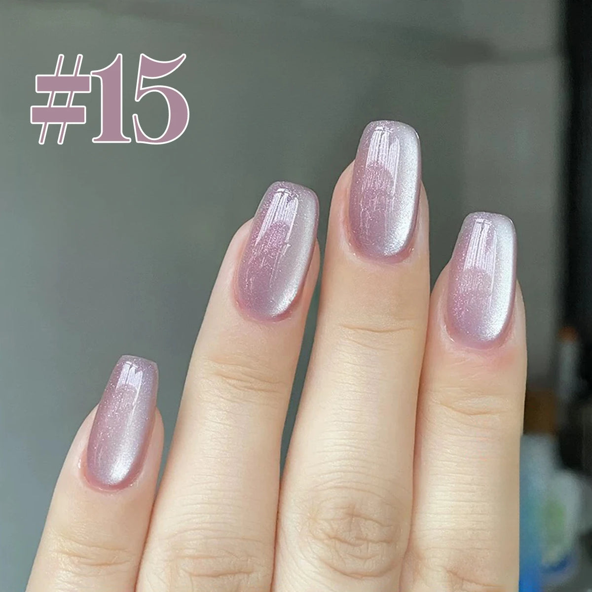 MN 2026 Valley of Wind Cat Eye Gel Nail Polish Icy Blue Pink Tone with Glass Beads Satin Porcelain White Fine Magnetic Powder