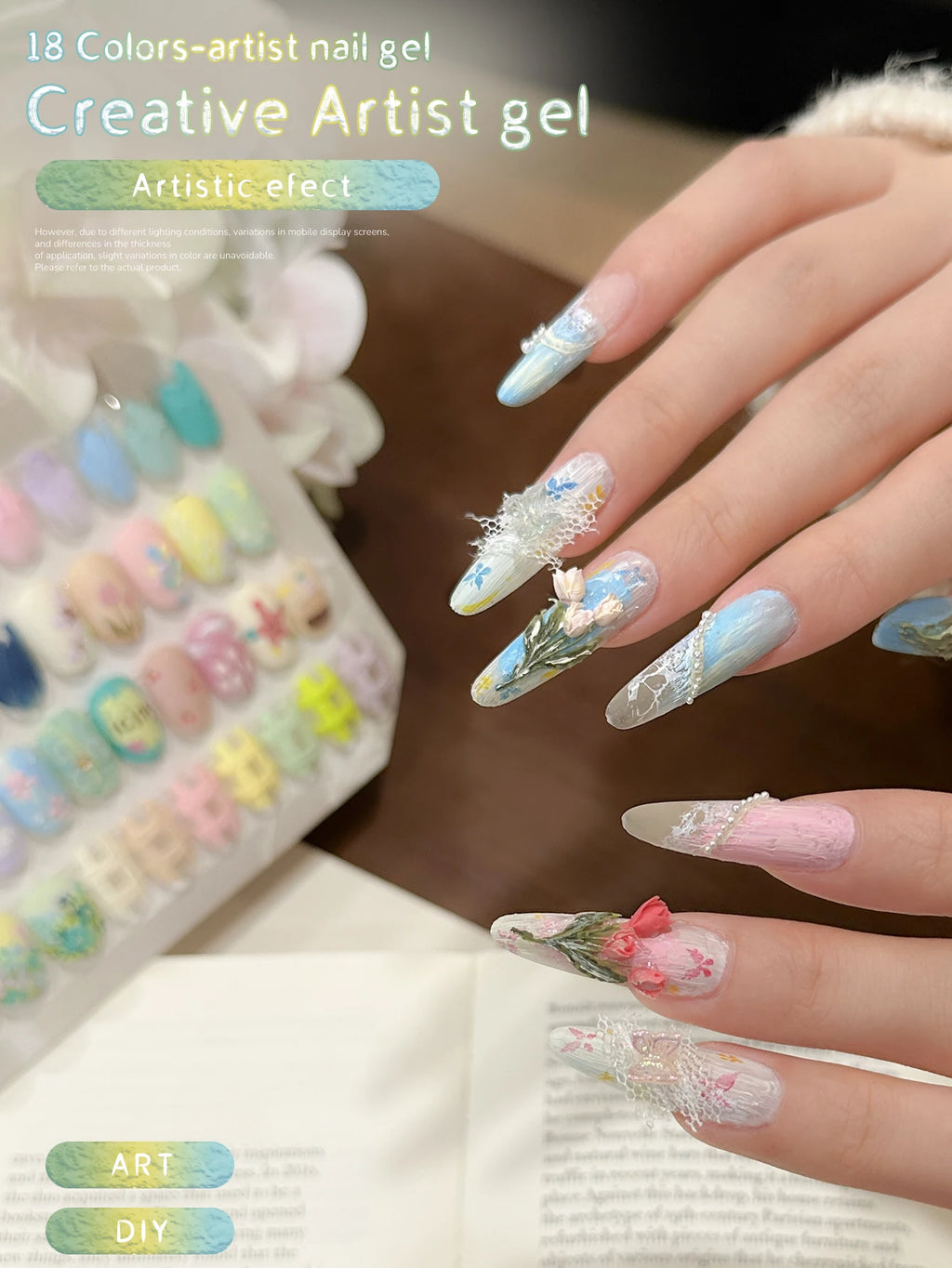 MORDDA 18-Colors Solid Gel Nail Gel Semi Permanent Nail Art Soaking UV LED Gel Christmas Manicure Gift Nail Salon DIY Manicure