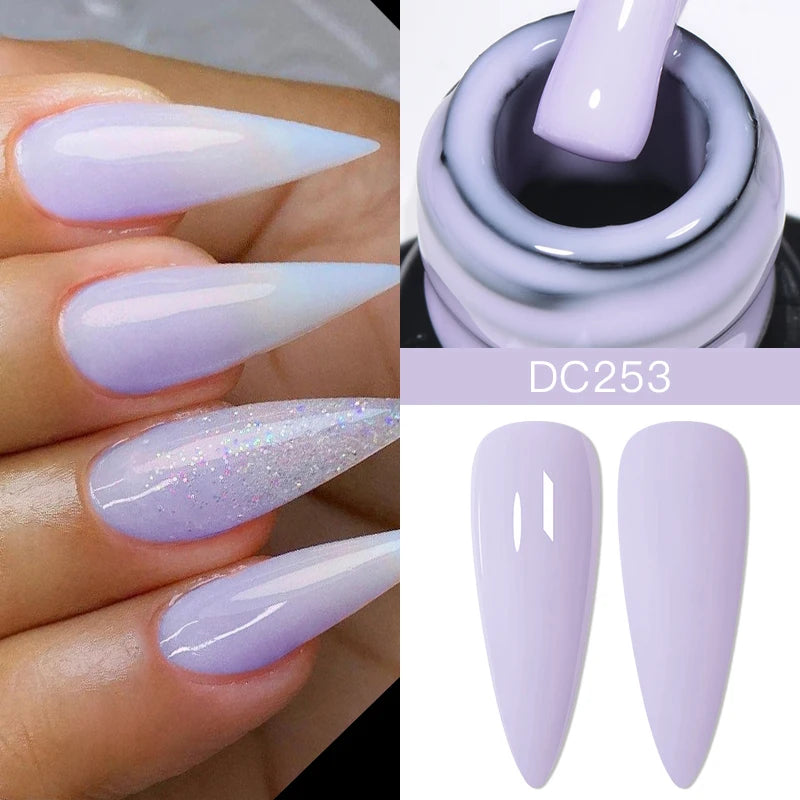 Mtssii 7ml Nude Rubber Base Gel Jelly Pink Transparent Color Gel Nail Polish Nail 2 In 1 Function Art Gel Varnish Soak Off Nails