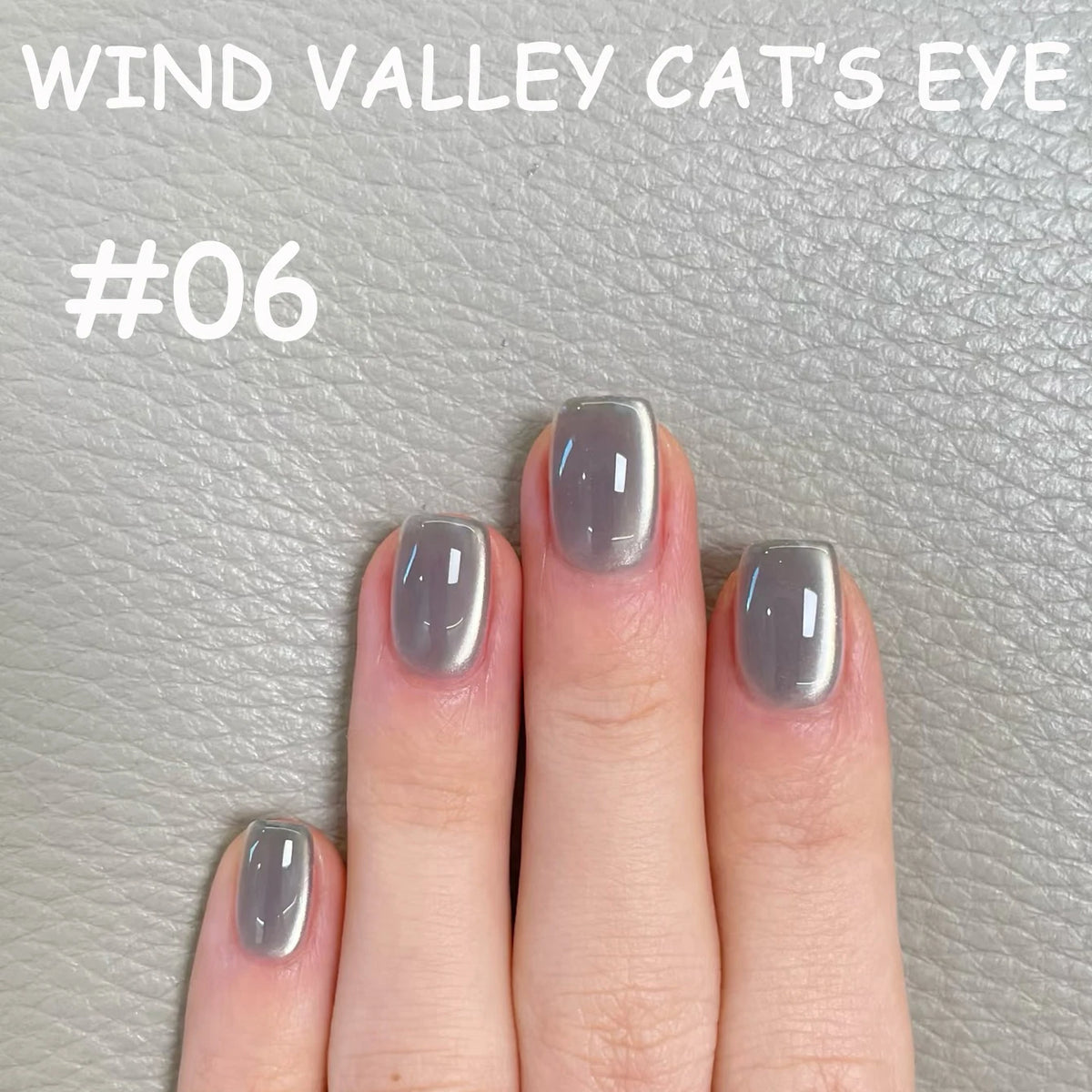 MN 2026 Valley of Wind Cat Eye Gel Nail Polish Icy Blue Pink Tone with Glass Beads Satin Porcelain White Fine Magnetic Powder