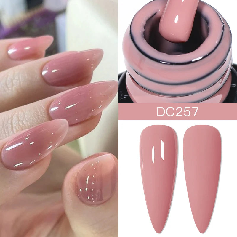 Mtssii 7ml Nude Rubber Base Gel Jelly Pink Transparent Color Gel Nail Polish Nail 2 In 1 Function Art Gel Varnish Soak Off Nails