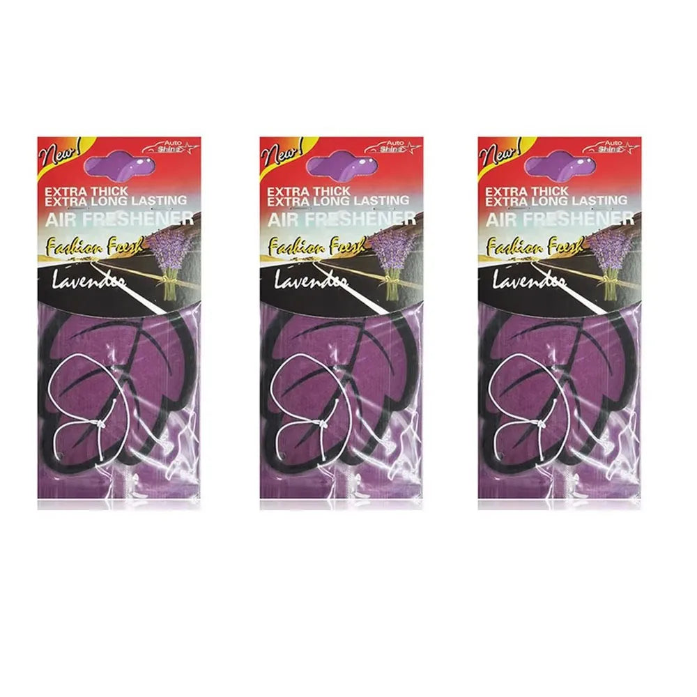 3/6/10Pcs Car Air Freshener Natural ScentedTea Paper Auto Hanging Vanilla Perfume Fragrance Leaf Shape Car Accessories Indoor
