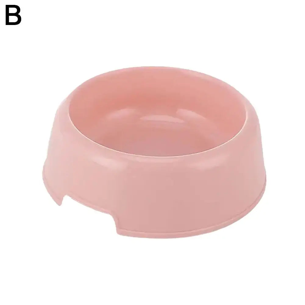 Pet Supplies Candy Colored Plastic Dog Bowl Cat Bowl Pet Cat Tableware Single Small