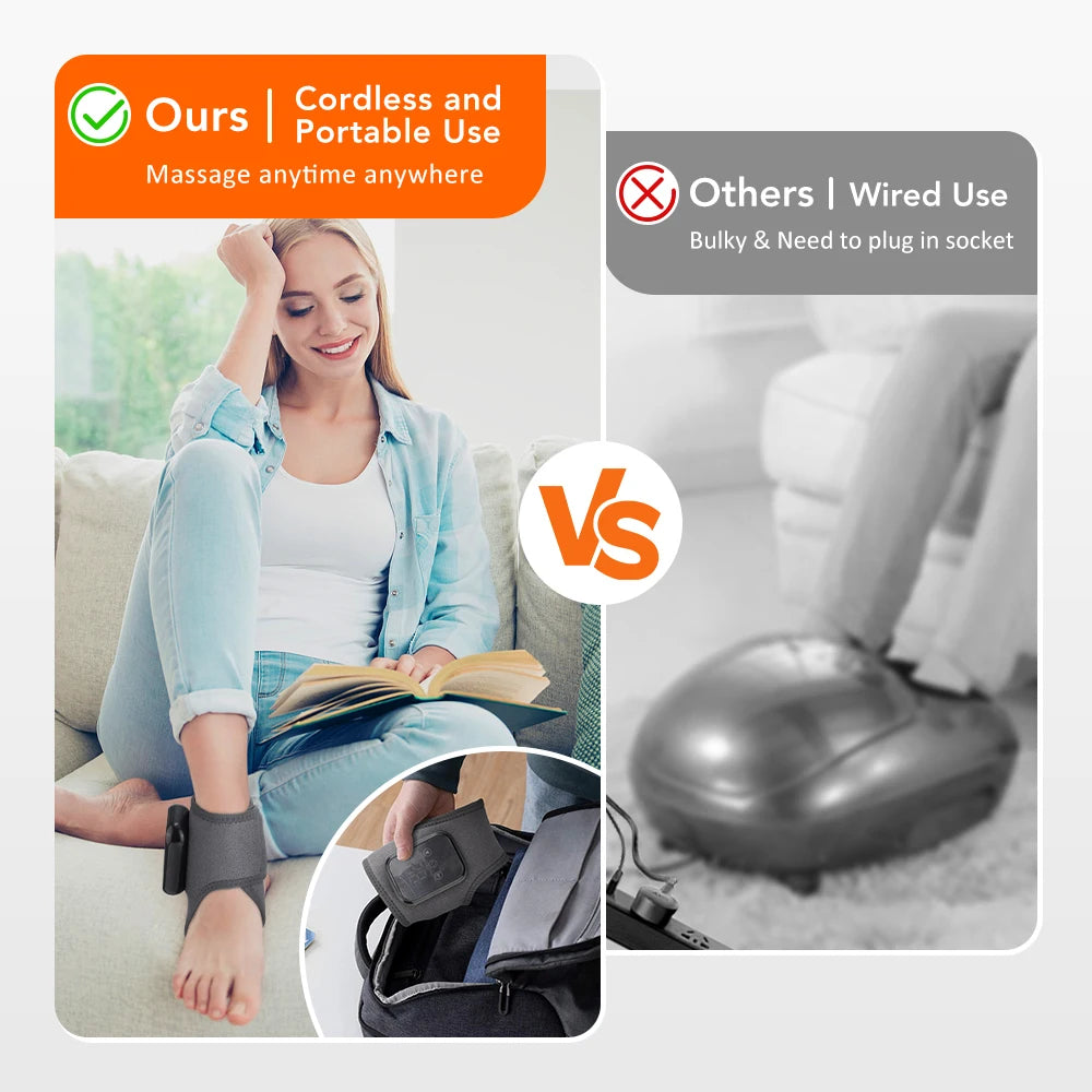 Wireless Neck Heating Pad Electric Vibration Massage Heated Neck Wrap for Neck & Shoulder Rechargeable Neck Warmer Portable