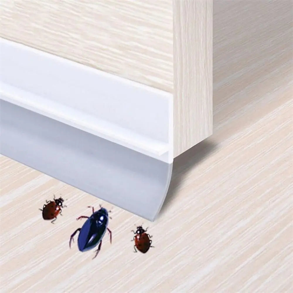 PVC Door Bottom Seal Strip Under Door Weatherstrip Sealing Strips Draft Stopper Door Seal Anti-Cold Gap Blocker Windproof