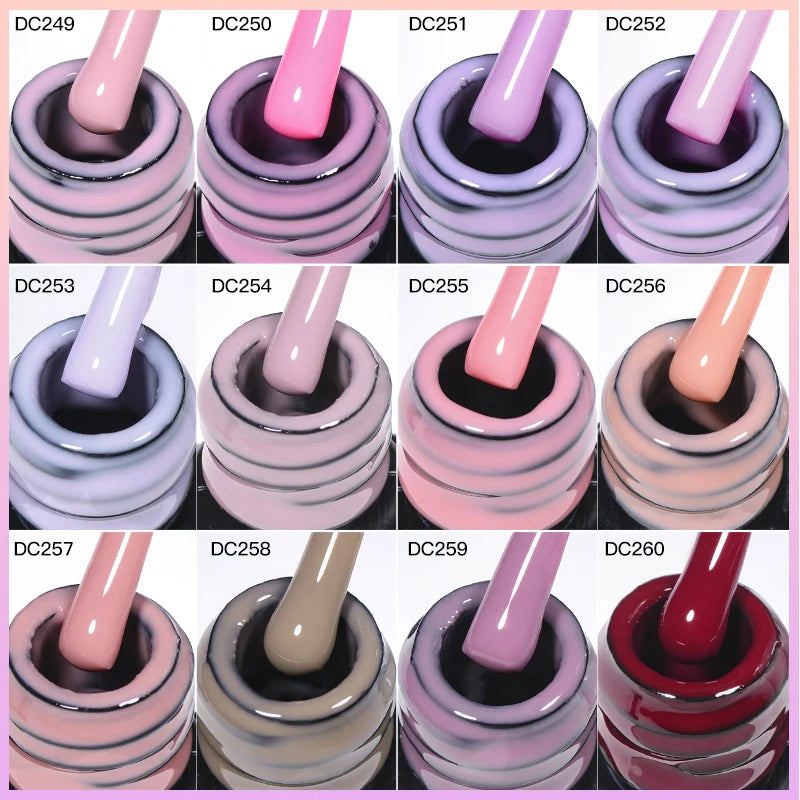Mtssii 7ml Nude Rubber Base Gel Jelly Pink Transparent Color Gel Nail Polish Nail 2 In 1 Function Art Gel Varnish Soak Off Nails