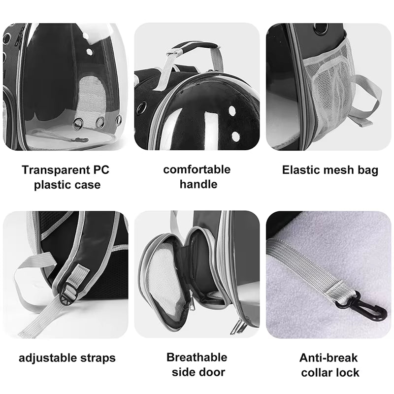 Space Pet Backpack - Premium Breathable Cat Carrier for Travel and Comfort