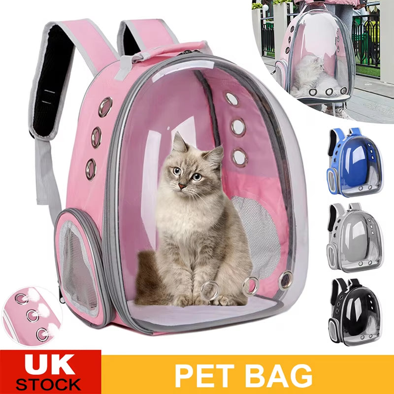 Space Pet Backpack - Premium Breathable Cat Carrier for Travel and Comfort